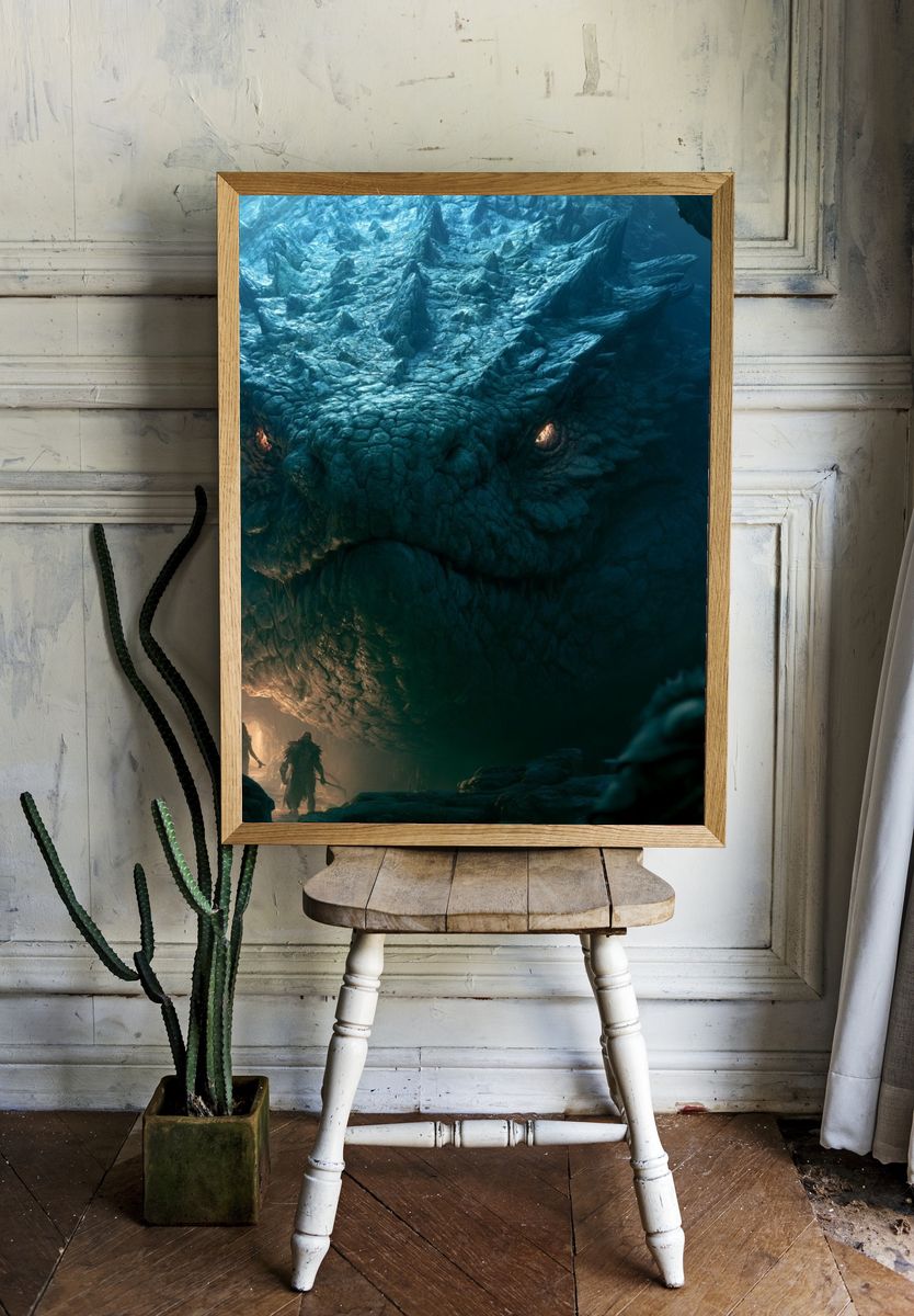 Dragon Cave Encounter Poster. room preview