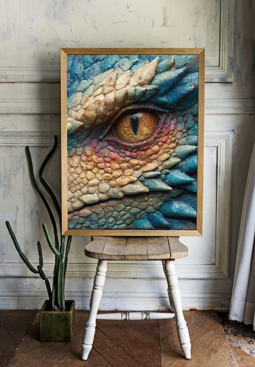 Dragon Eye Texture Poster room preview