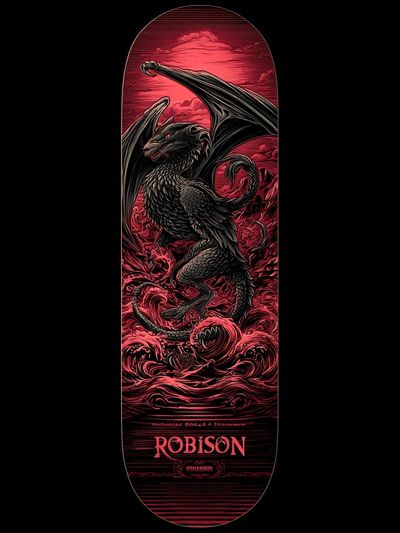Crimson Dragon Fantasy Poster. poster