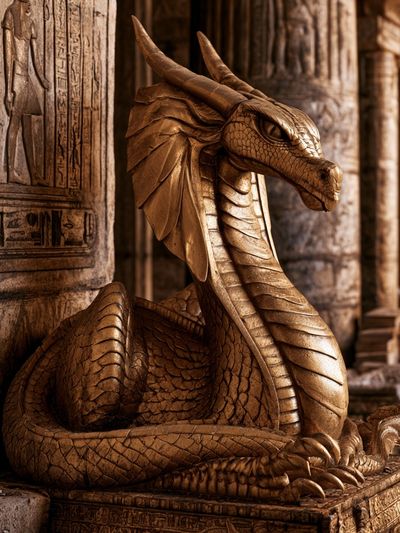 Golden Dragon Temple Poster.