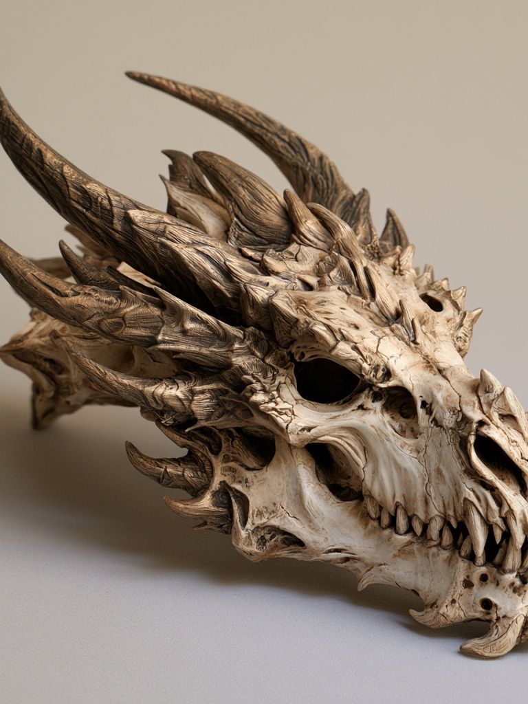 Dragon Skull Photography Poster. poster — photography art