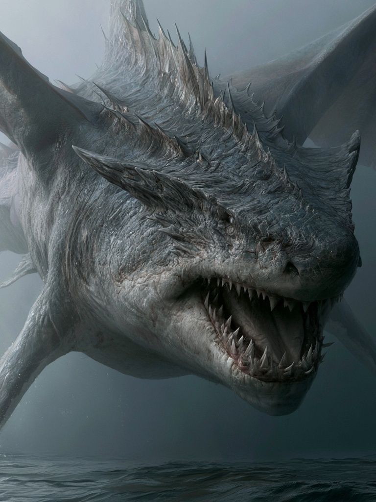 Sea Dragon Fantasy Poster. poster detail