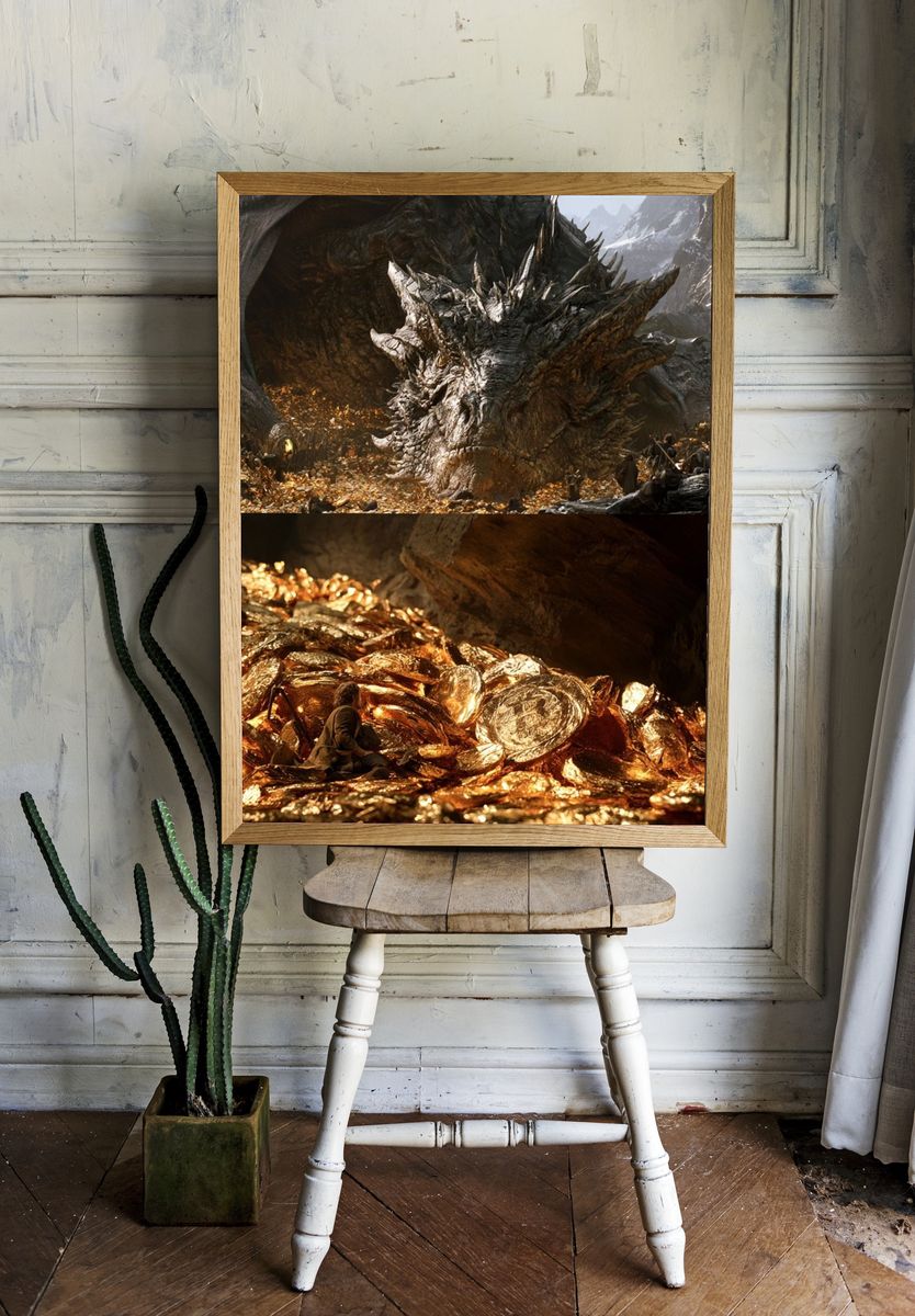 Dragon Hoard Fantasy Poster. room preview