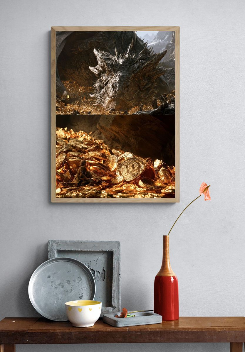 Dragon Hoard Fantasy Poster. — room view 3
