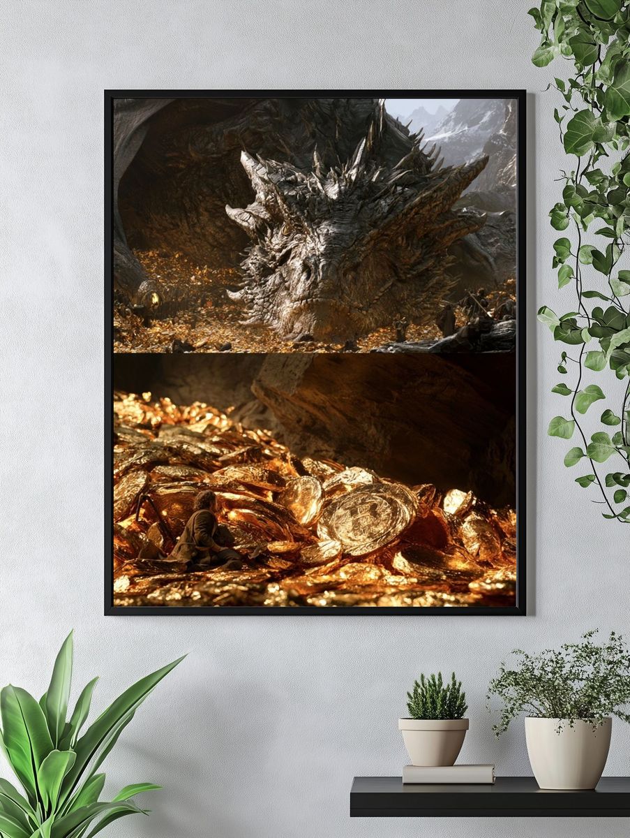 Dragon Hoard Fantasy Poster. — room view 4