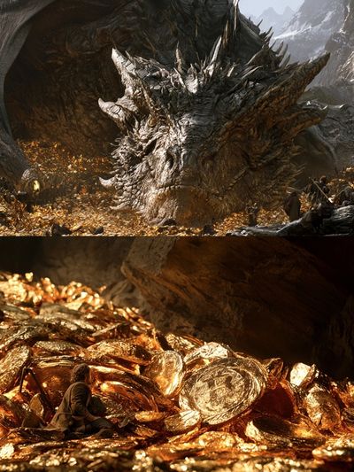 Dragon Hoard Fantasy Poster. poster