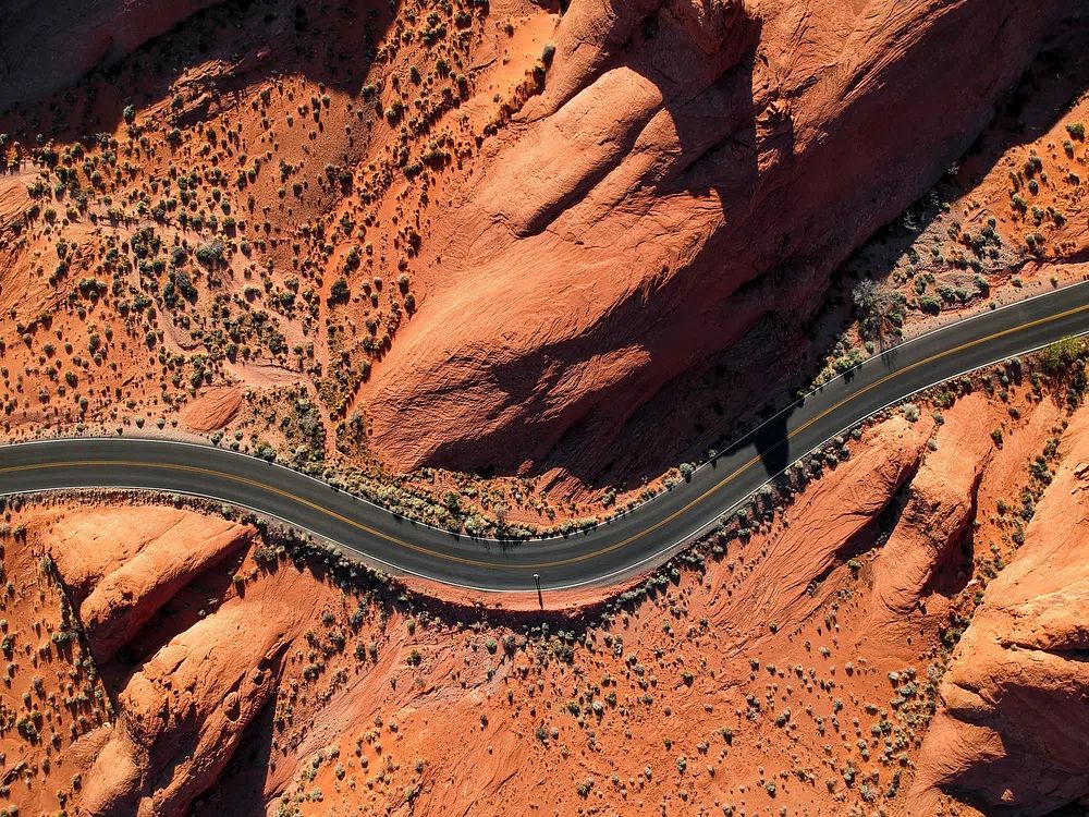 Winding Desert Road — Photography Print. poster detail
