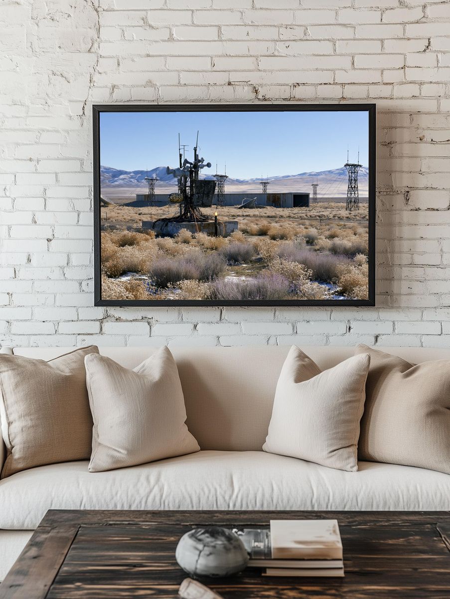 Desert Radio Station Photography Poster. — room view 1