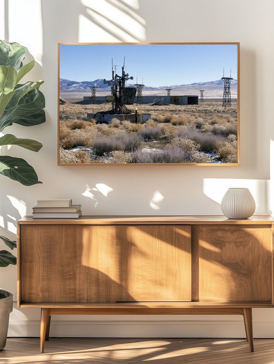 Desert Radio Station Photography Poster. — room view 3