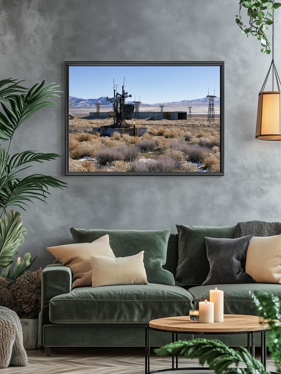 Desert Radio Station Photography Poster. — room view 4