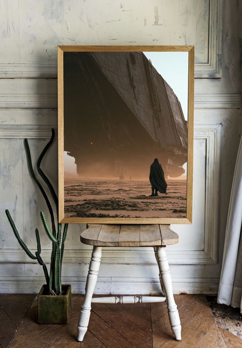 Desert Sci-Fi Monolith Poster. room preview