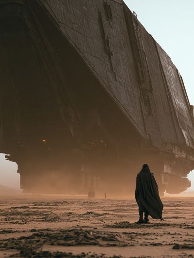 Desert Sci-Fi Monolith Poster.