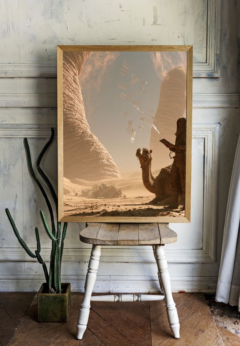 Desert Sci-Fi Explorer Poster. — room view 1