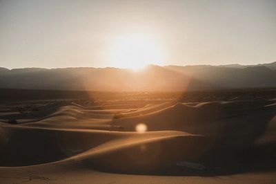 Desert Sunset Landscape Poster. poster