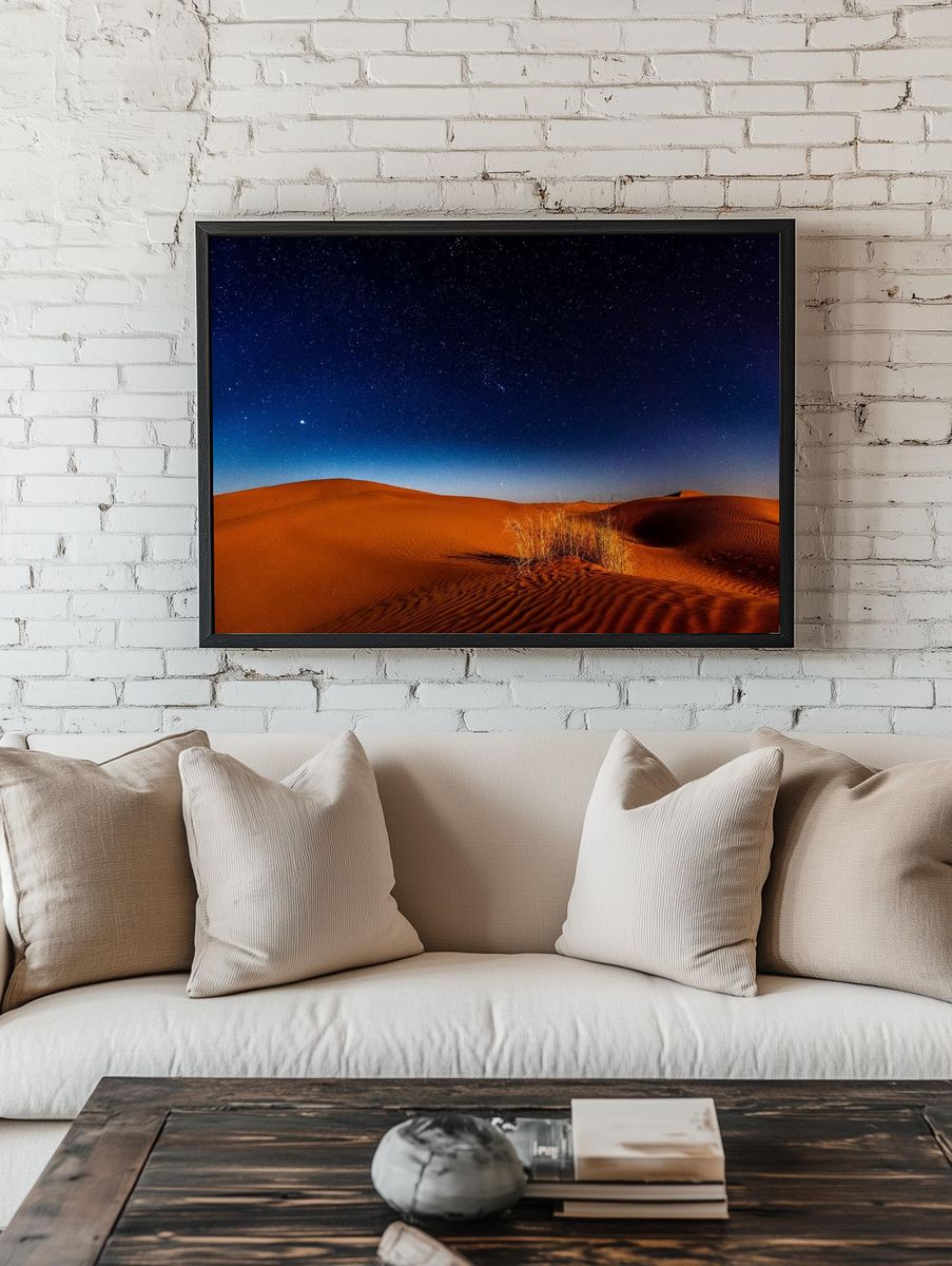 Desert Night Sky Poster room preview
