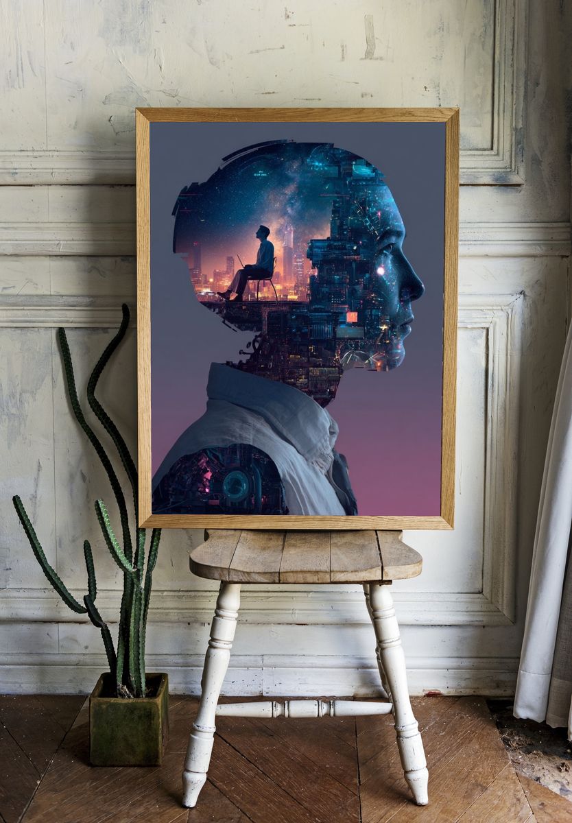 Dreamscape — Surrealism Print. — room view 1