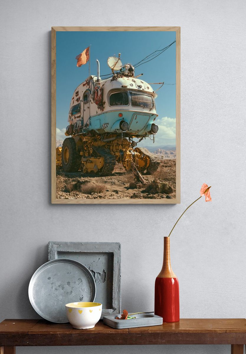 Desert Rover Surrealism Print. — room view 3