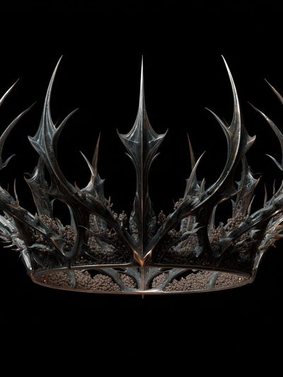 Dark Thorn Crown Illustration Poster. poster print