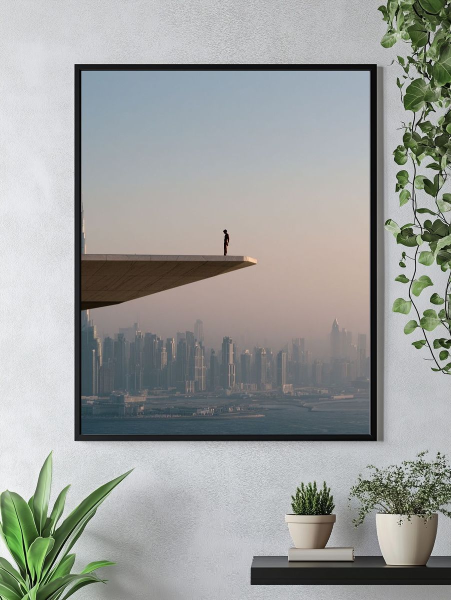 Dubai Skyline Viewpoint Photography Poster. — room view 4