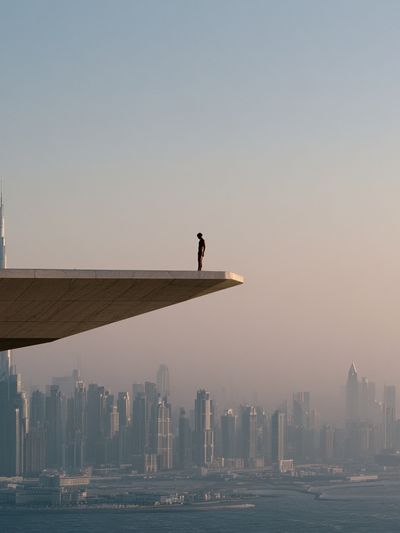 Dubai Skyline Viewpoint Photography Poster. poster