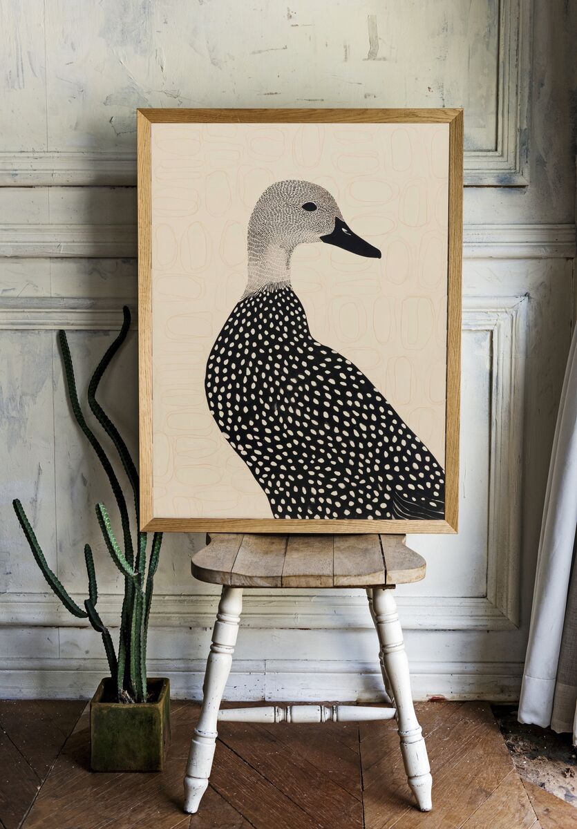 Stylized Duck — Illustration Print room preview