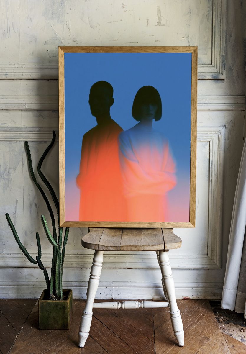 Dreamlike Dual Portrait Poster. — room view 1