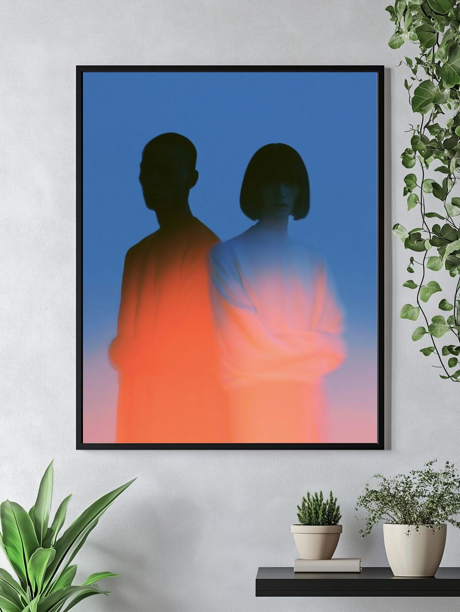 Dreamlike Dual Portrait Poster. — room view 4