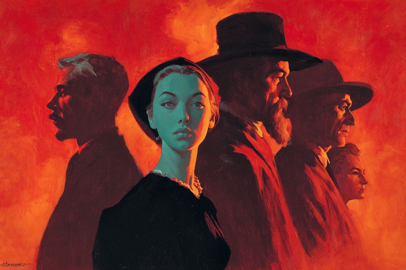 Dramatic Portraits — Vintage Print. poster detail