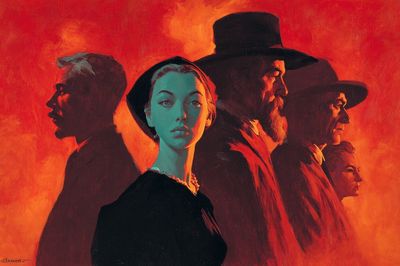 Dramatic Portraits — Vintage Print. poster