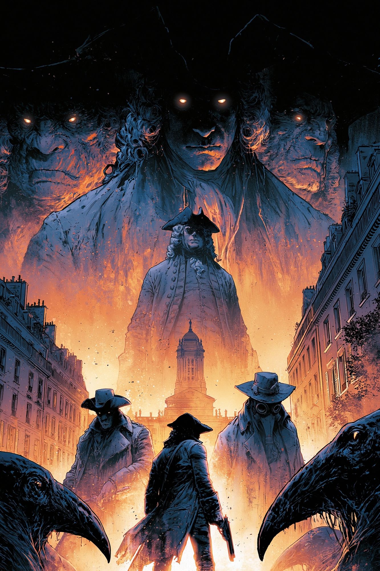 Dark Western Horror Illustration Poster. poster — illustration art