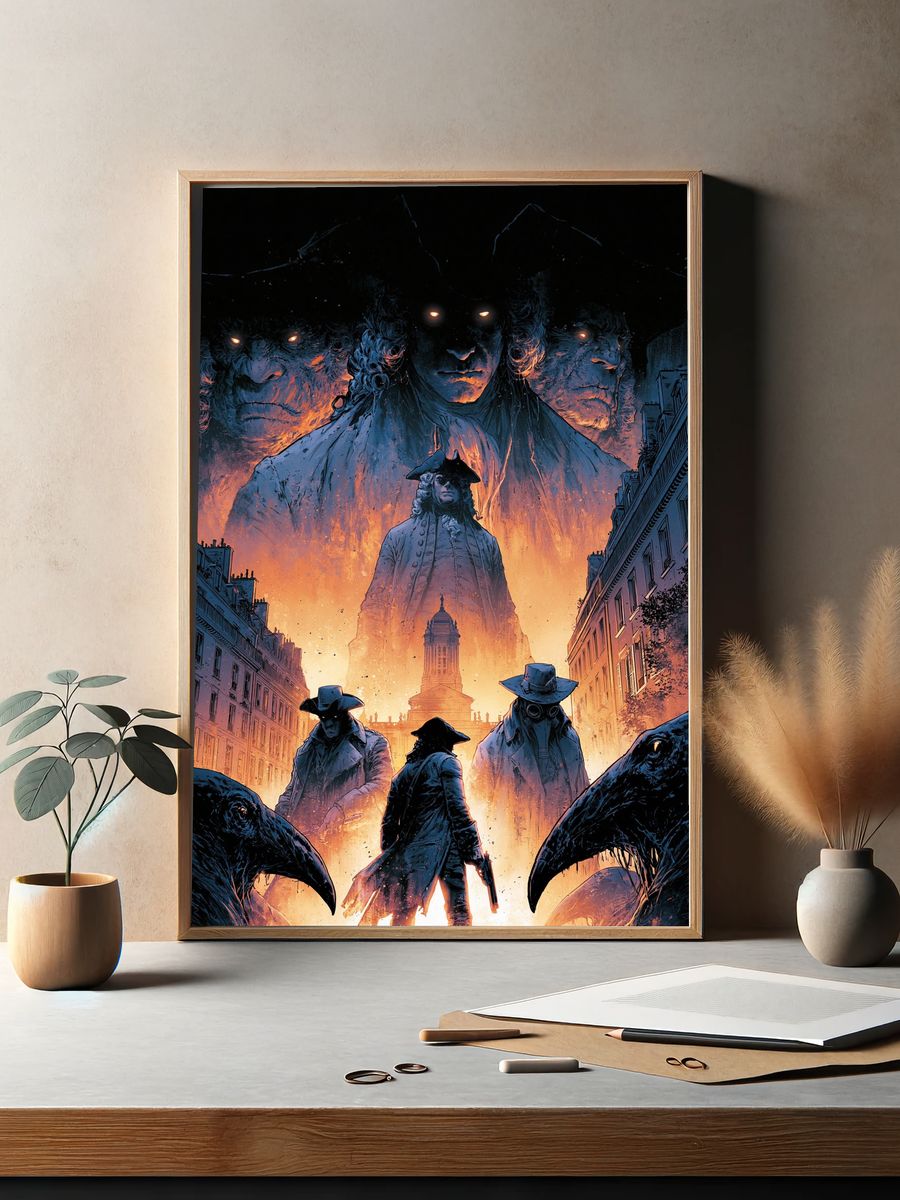 Dark Western Horror Illustration Poster. — room view 2
