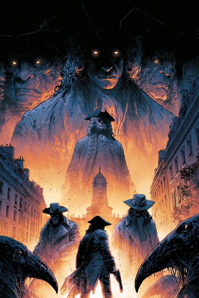 Dark Western Horror Illustration Poster. poster print