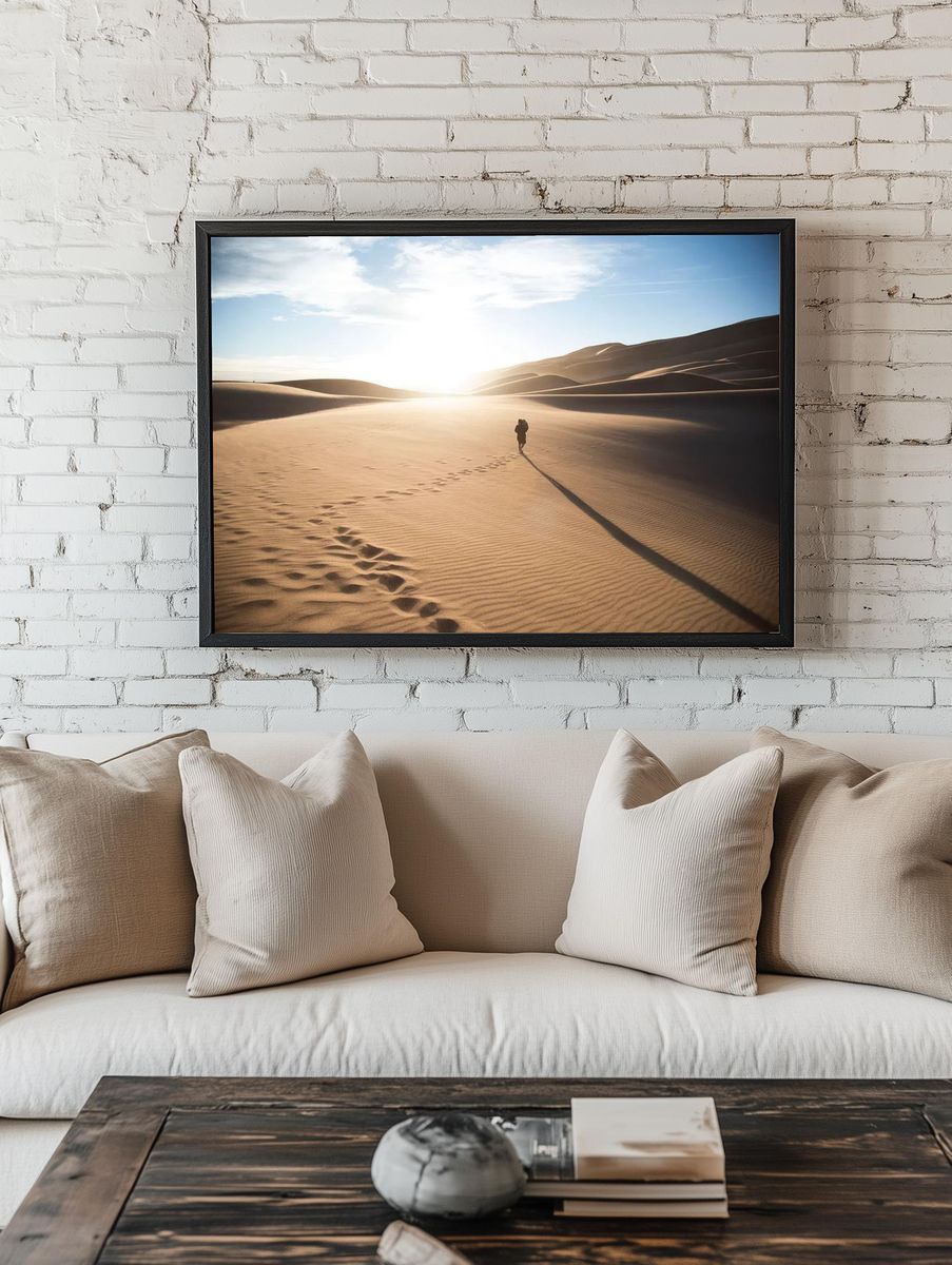 Desert Wanderer — Photography Print. — room view 1