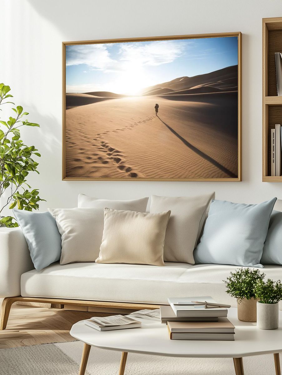 Desert Wanderer — Photography Print. — room view 2