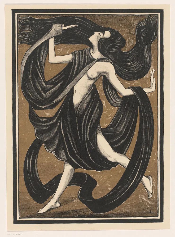 Dancing Woman — Fine Art Print. poster — fine-art art