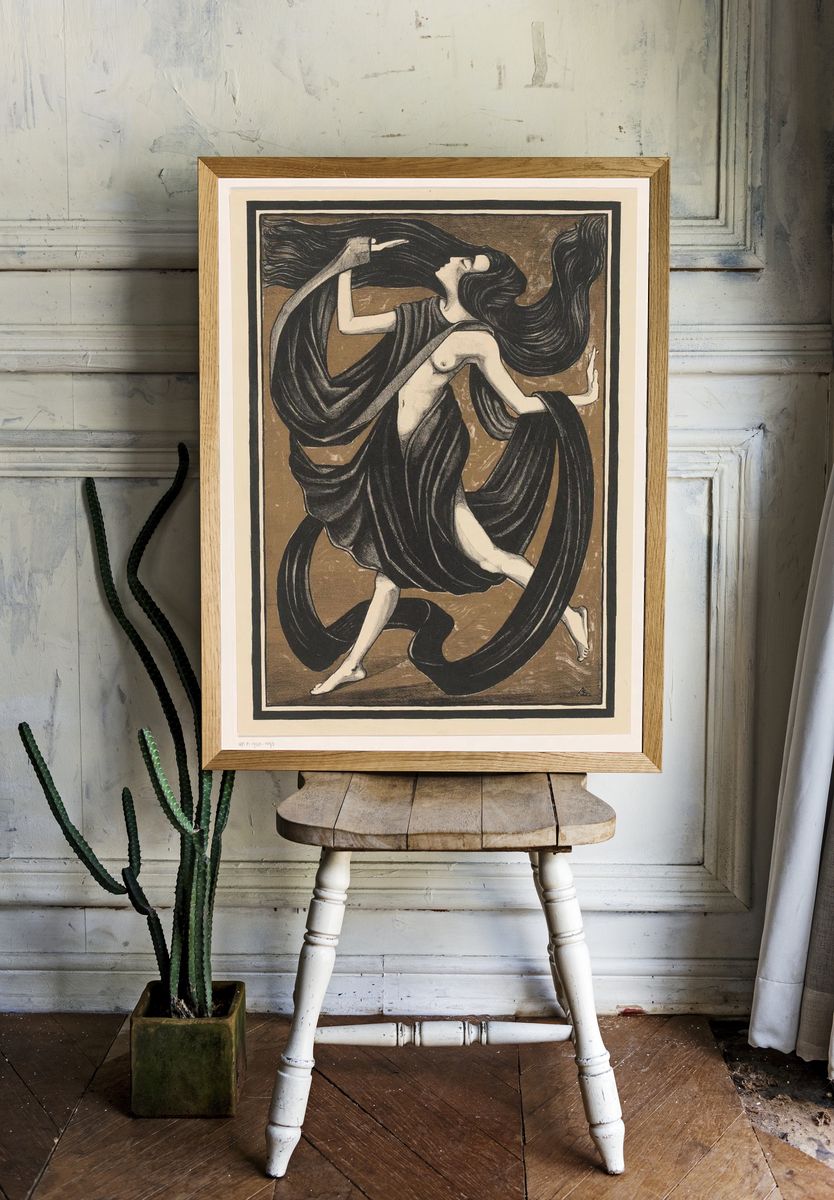 Dancing Woman — Fine Art Print room preview