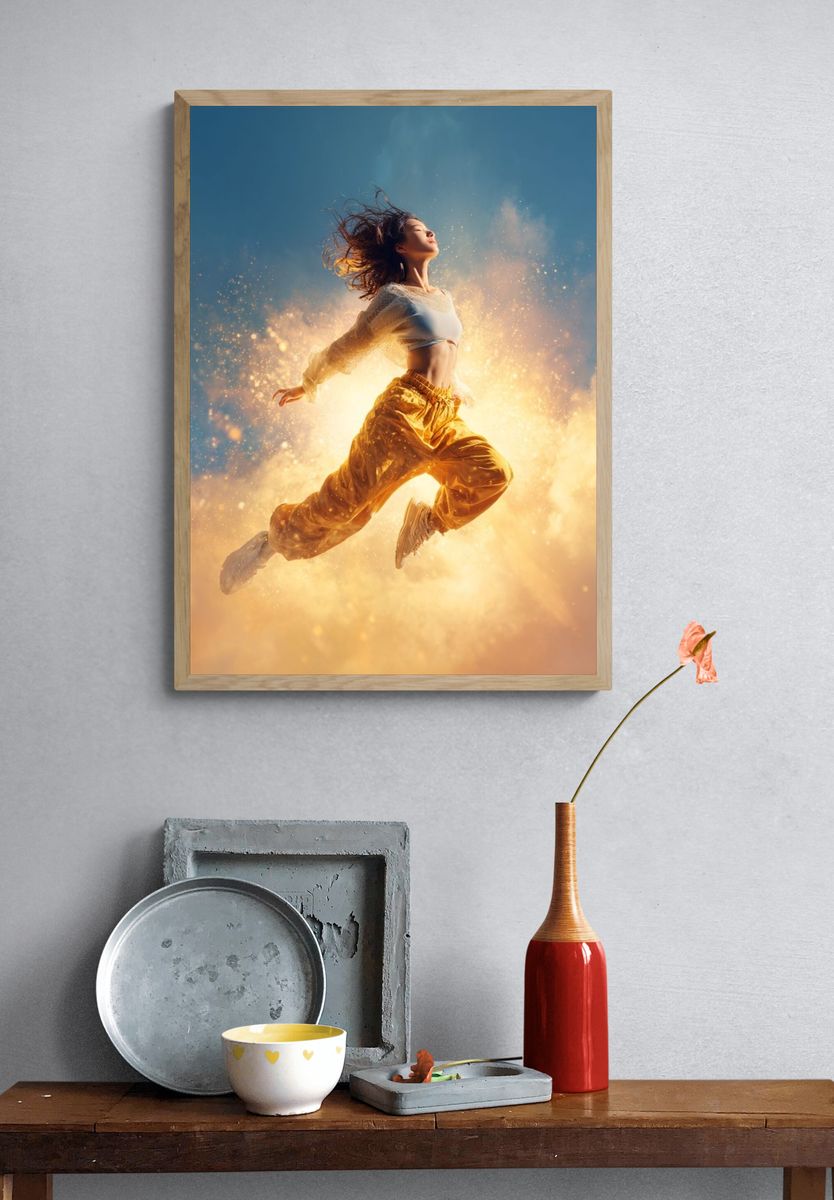 Dynamic Dancer — Fine Art Print. — room view 3
