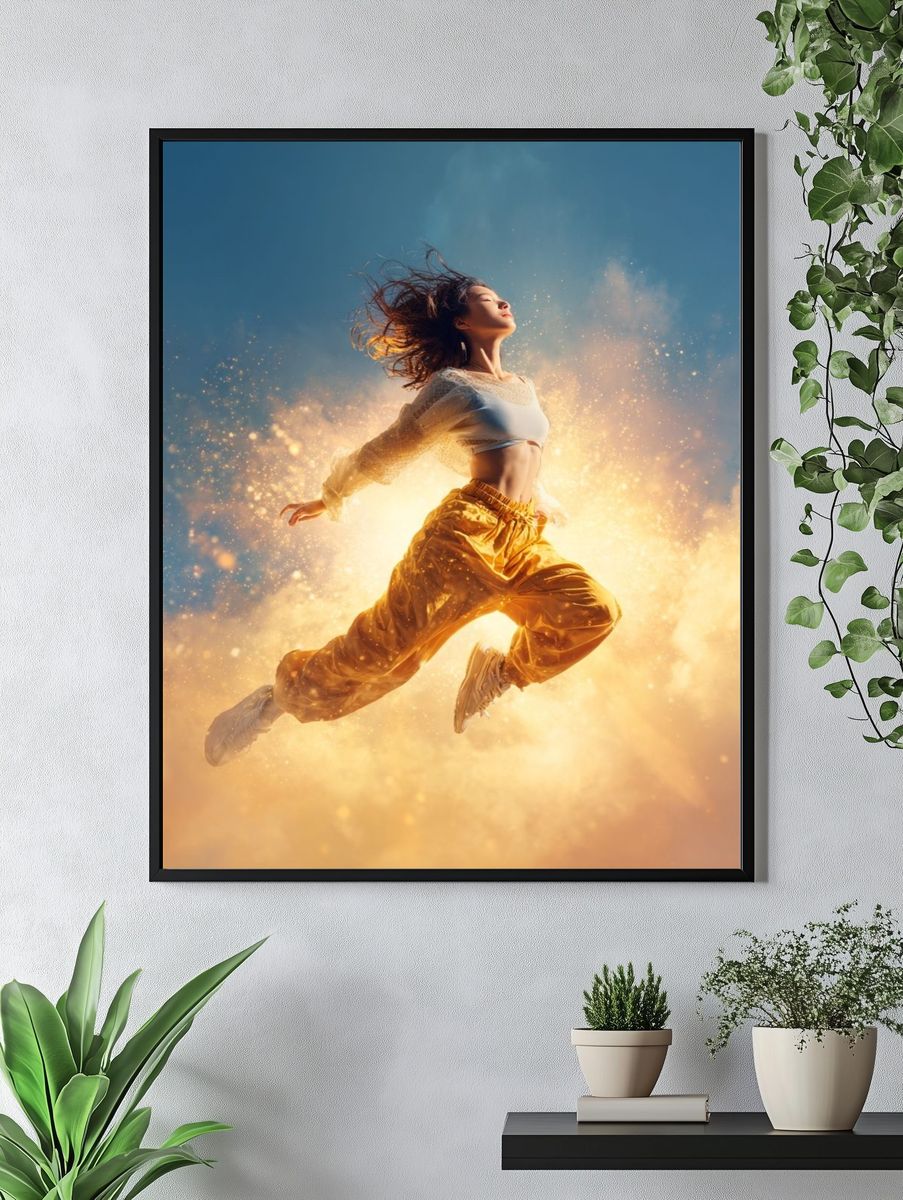 Dynamic Dancer — Fine Art Print. — room view 4
