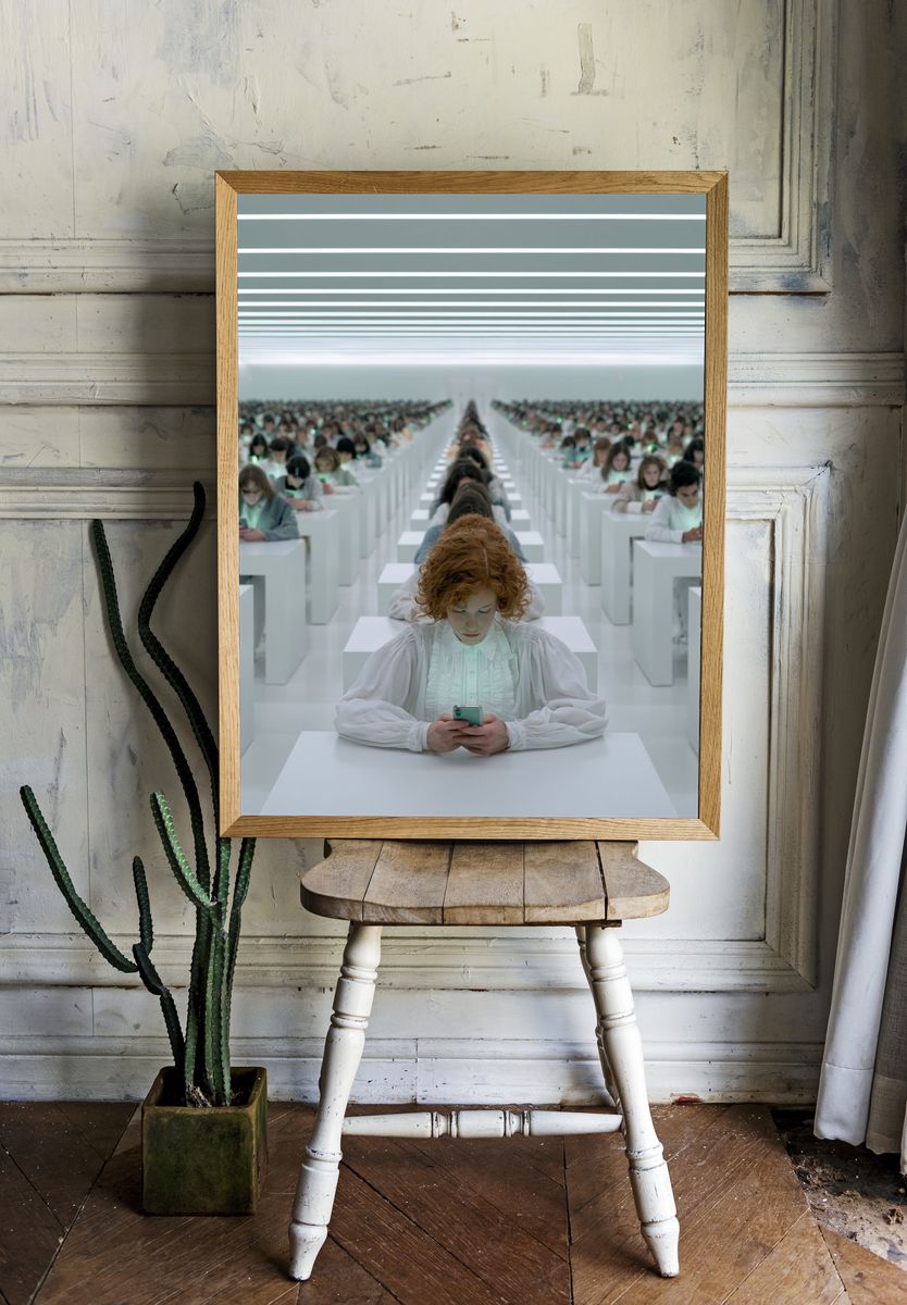 Dystopian Classroom Photography Poster. room preview