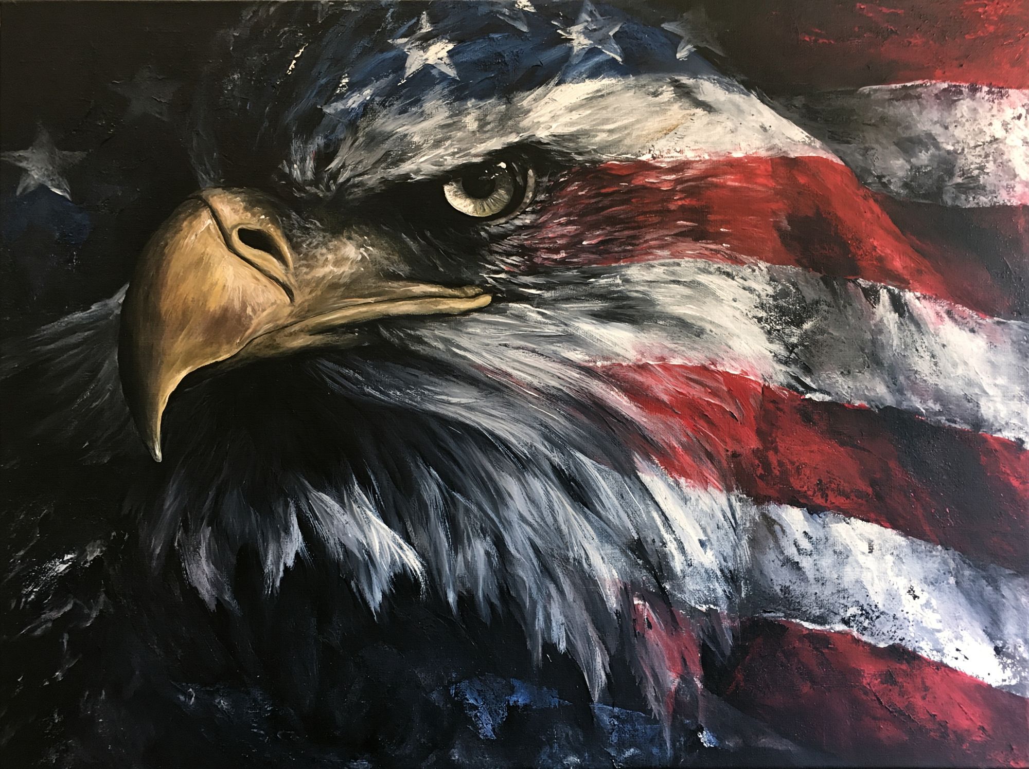 American Eagle Portrait Poster. poster detail