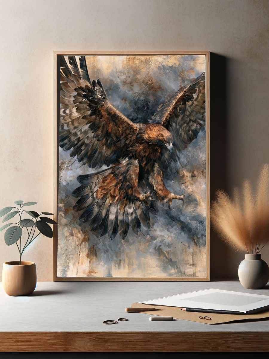 Soaring Eagle Fine-Art Print. — room view 2