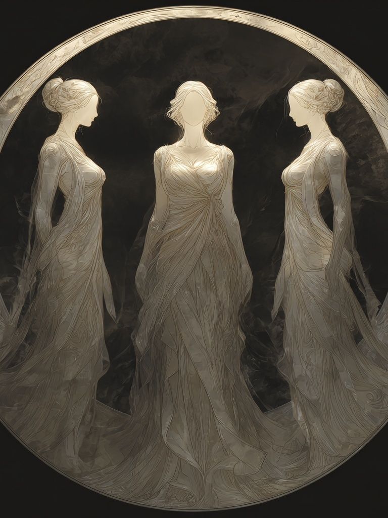 Ethereal Maidens — Fine Art Print. poster — fine-art art