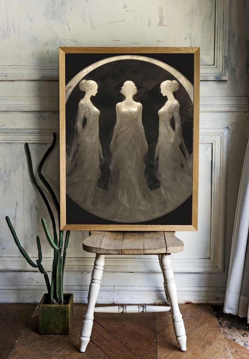 Ethereal Maidens — Fine Art Print room preview