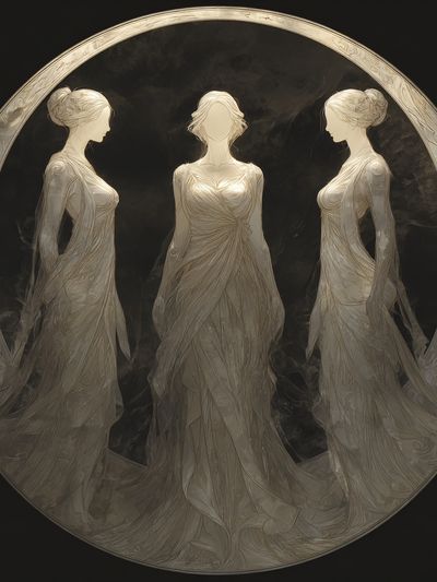 Ethereal Maidens — Fine Art Print. poster