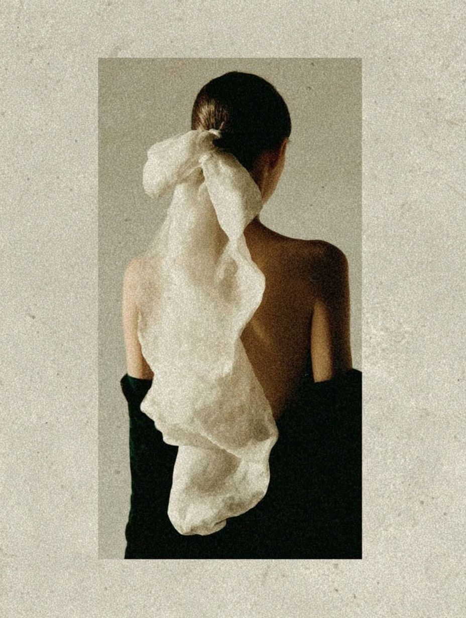 Elegant Back Portrait — Fine Art Print. poster — fine-art art
