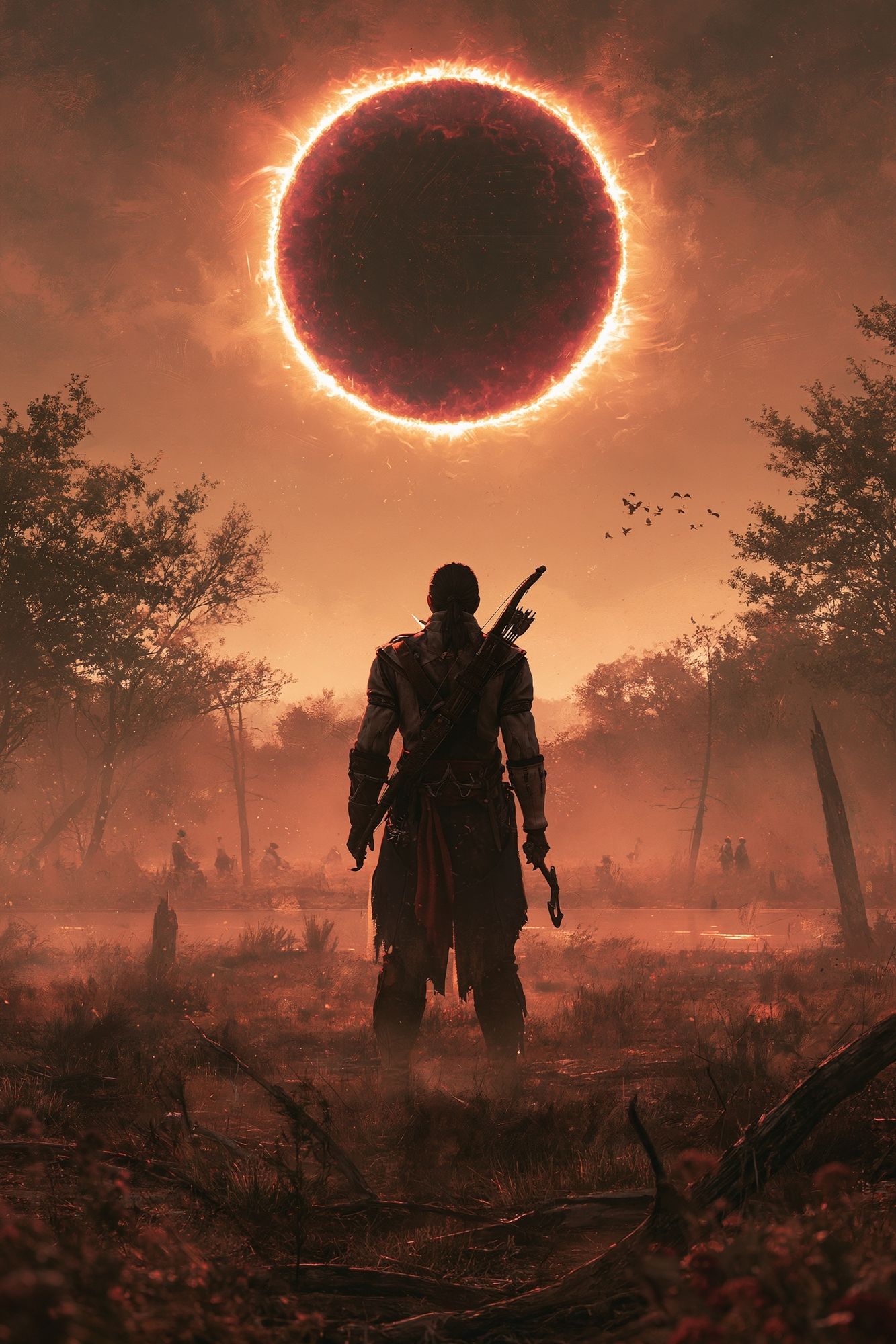 Eclipse Warrior Fantasy Print. poster detail