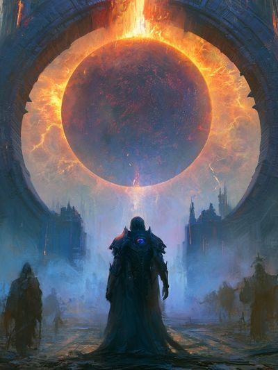 Eclipse Portal Fantasy Poster. poster print