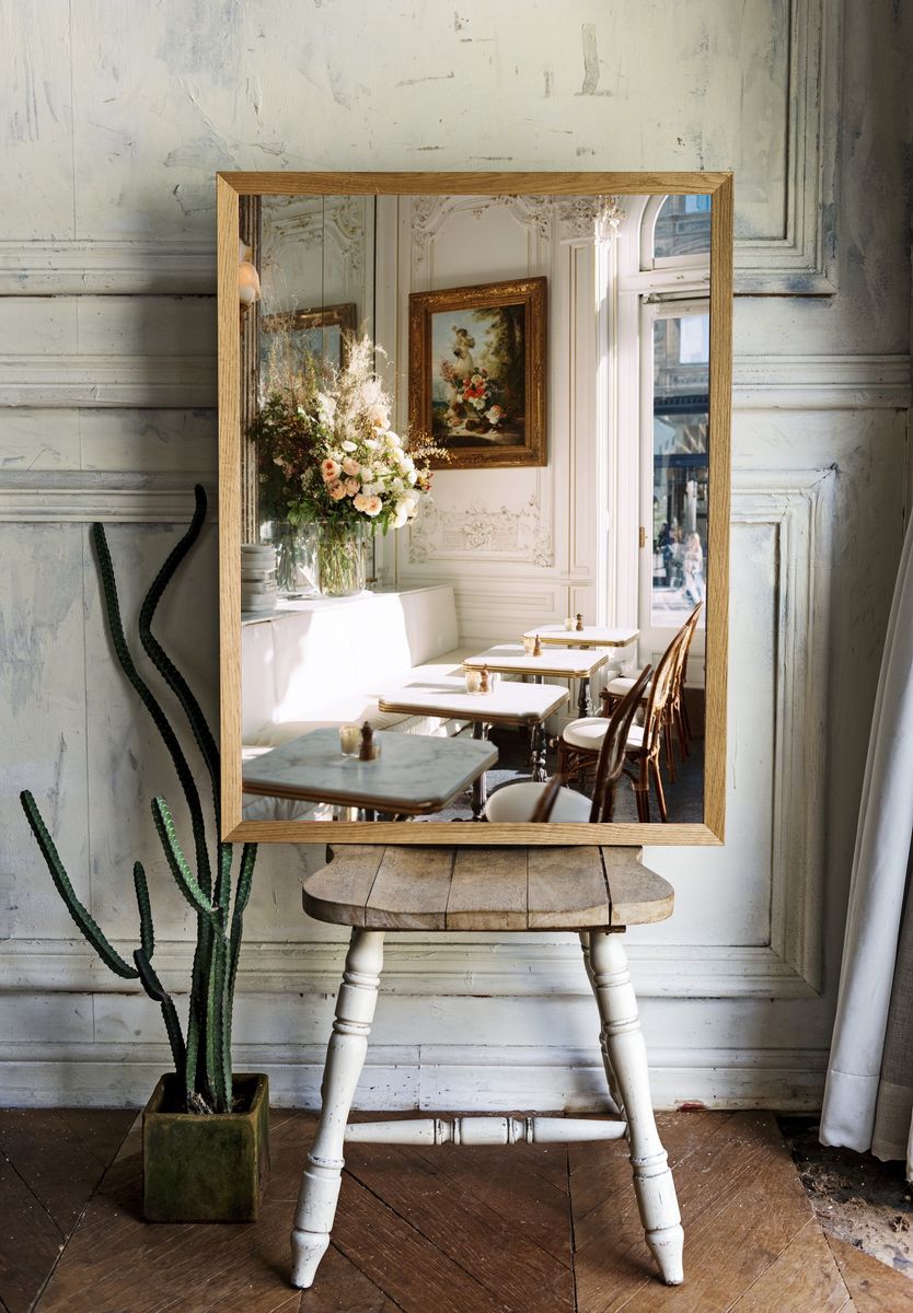 Elegant Café Interior — Fine Art Print. room preview