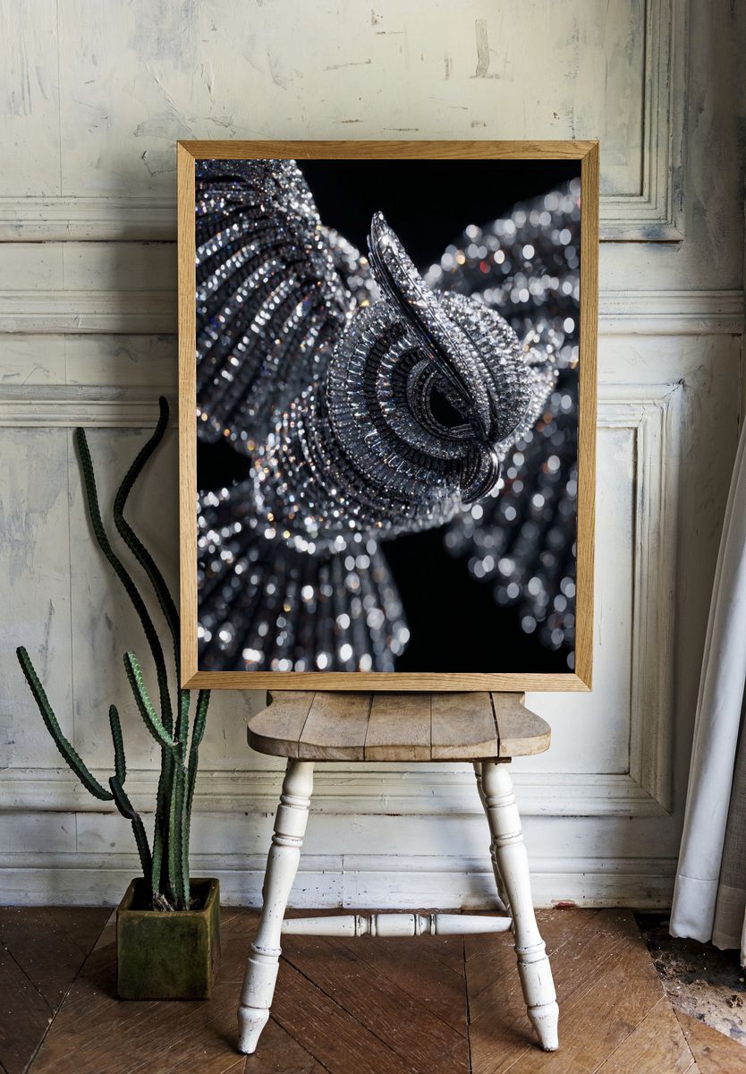 Elegant Crystal Chandelier — Fine Art Print room preview