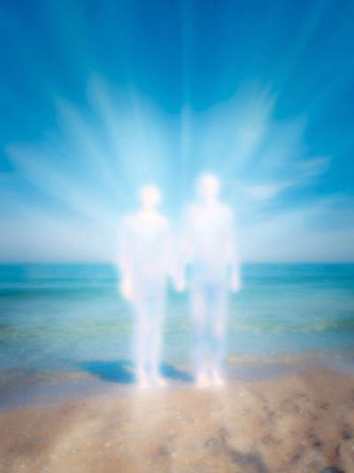 Ethereal Couple at the Beach